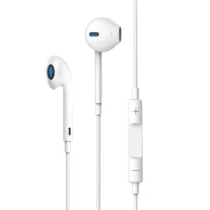Ακουστικό Devia Wired Headphones Smart EarPods In-Ear 3.5mm Jack White