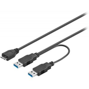 Goobay Καλώδιο 2xUSB 3.0 Plug (Type A) - USB 3.0 Micro Plug (Type B) 0.30m