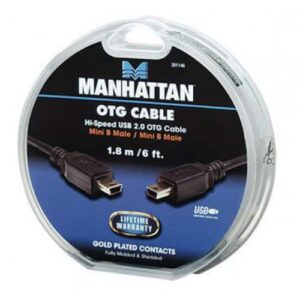 Καλώδιο Manhattan Otg Cable Hi-Speed Usb Mini B Male/Mini B Male 1.8m/6ft