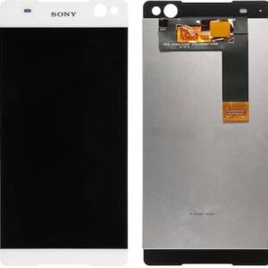 Οθόνη με Μηχανισμό Αφής και Πλαίσιο Oem for Sony Xperia C5 Ultra White