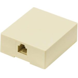 Αντάπτορας Powertech τηλεφώνου CAB-T027, RJ11 6p4c, μπεζ