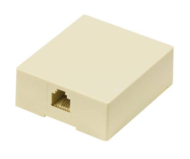 Αντάπτορας Powertech τηλεφώνου CAB-T027, RJ11 6p4c, μπεζ