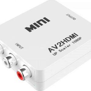 Powertech HD Video Converter 3x Μετατροπέας RCA female σε HDMI female Λευκό