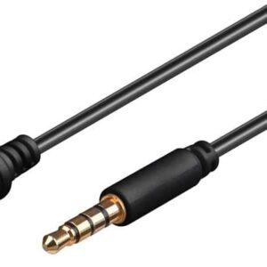 Καλώδιο Goobay  3.5mm 62481, 4 pin stereo, CU, 5m, μαύρο