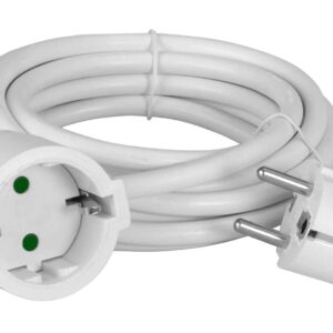 Μπαλαντέζα POWERTECH  ρεύματος PT-890, 1x schuko, 16A, 7m, λευκή