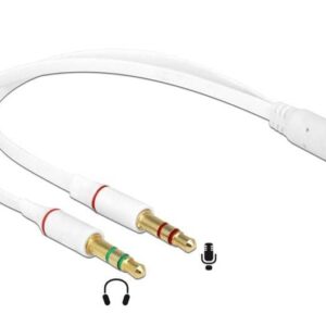 Αντάπτορας Delock 3.5mm 4-pin jack σε 2x 3.5m 3-pin jack