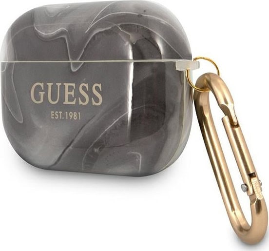 Θήκη Airpod Guess GUAPUNMK Airpods Pro cover Black Marble Collection - Image 2