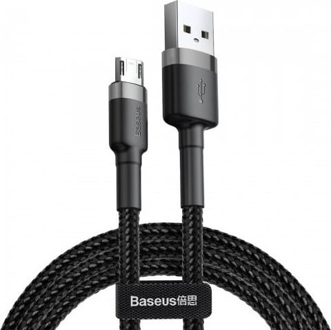 Baseus cable Cafule Micro 1,5A 2M gray+black