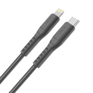 UNIQ Kabel MFI Flex USB-C-Lightning 18Wcharcoal grey