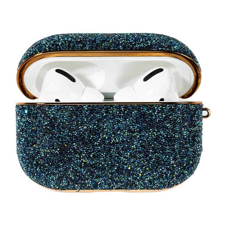 Θήκη Airpod Kingxbar Crystal Fabric shiny glitter Protector Pro blue