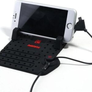 Βάση Κινητού Remax Universal Car Holder With Magnetic USB Cable Black