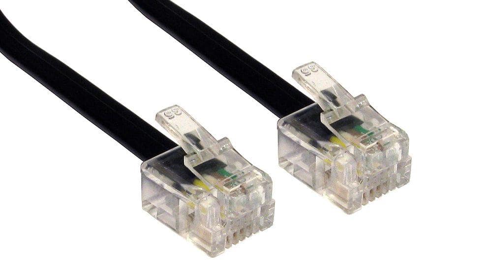 Καλώδιο Powertech Τηλεφώνου RJ11 6P4C, 3m, Black