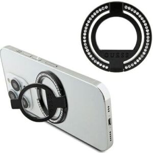 Holder Guess Rhinestones MagSafe Ringstand Black