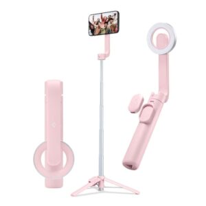 Βάση Κινητού Spigen Selfie Stick (S570W) Stable Bluetooth 5.0, iOS and Android Compatible for MagSafe 67cm Misty Rose