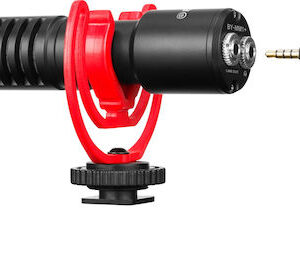 Μικρόφωνο Boya Electret / Shotgun 3.5mm BY-MM1+ Τοποθέτηση Shock Mounted/Clip On Δημοσιογραφικό