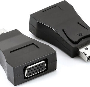 Powertech αντάπτορας DisplayPort σε VGA PTH-100 1080p/60Hz Black
