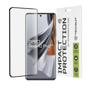 Προστασία οθόνης κινητού Techsuit 111D Full Cover / Full Glue Glass / 3D Curved Screen for Oppo Reno10 Pro Black