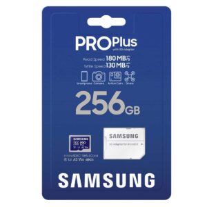 Κάρτα Μνήμης Samsung Pro Plus microSDXC 256GB U3 V30 A2 UHS-I with Adapter