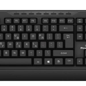 Πληκτρολόγιο PowerTech Wired Opical Keyboard Black