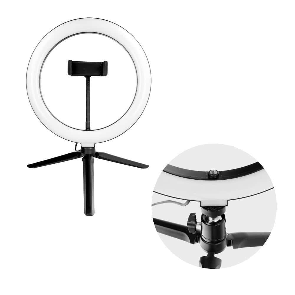 Βάση Κινητού Oem Led Ring Lamp 10Inch With Holder Black - Image 2