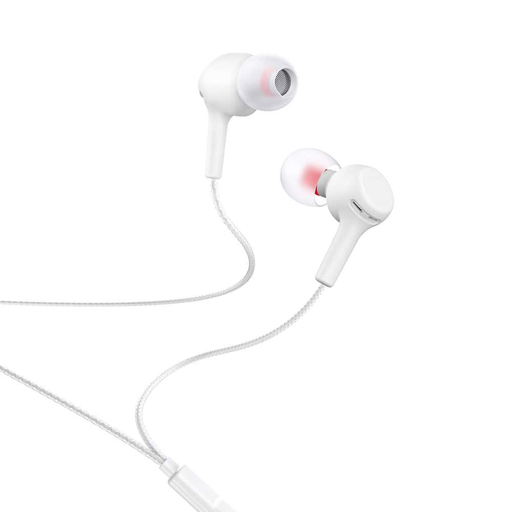 Ακουστικό Hoco earphones with microphone M78 El Placer white