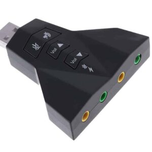 Powertech USB κάρτα ήχου 7.1CH με έξοδο μικρόφωνου και ακουστικού