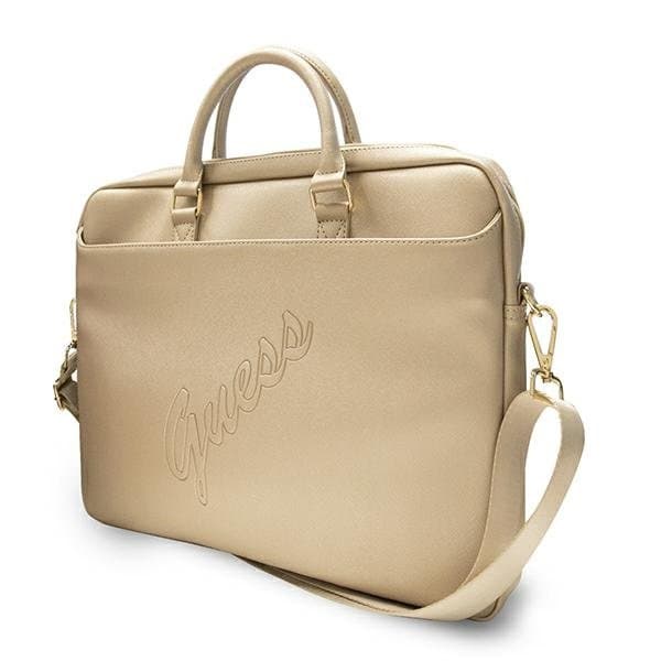 Τσάνατα Ωμου Guess Torba For Laptop 16¨ Saffiano Gold Script