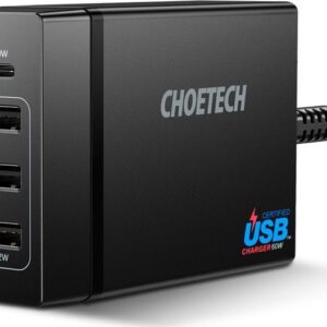 Φορτιστής Κινητού Choetech PD Fast Charger 72W 3XUSB-A and 1XUSB-C Black