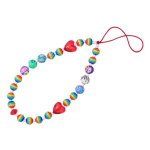 Hurtel Multicolor phone lanyard pendant string beads pattern 1 πολύχρωμιο