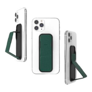 Clckr Universal Phone Holder Ring with Stand Size S Perforated Green