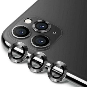 Προστασία Κάμερας Usams Camera Lens Glass for iPhone 11 Pro Metal Ring Grey