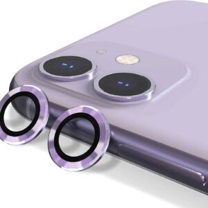 Προστασία Κάμερας Usams Camera Lens Glass for iPhone 11 Metal Ring Purple