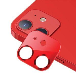 Προστασία Κάμερας Usams Camera Lens Glass for iPhone 12 Mini Metal Red