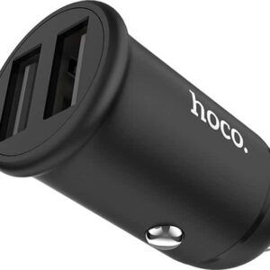 Φορτιστής Αυτοκινήτου Hoco Dual Port 2x USB-Type A 3.1A Black