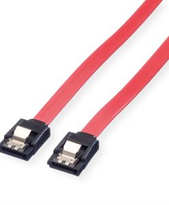 Oem  Καλώδιο SATA 7-pin/7-pin, Red, 0.2m
