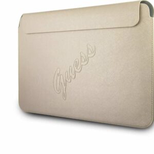 Θήκη Guess Sleeve 13" Gold Saffiano Script