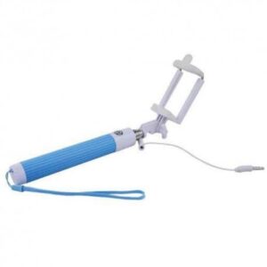 Βάση ΚινητούSelfiestand Foldable All In One με Καλώδιο Light Blue