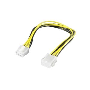 Goobay 8 Pin EPS male - 8 Pin EPS female Cable 0.28m (51361)
