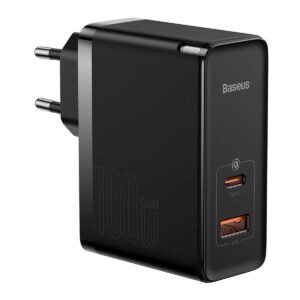 Φορτιστής κινητού Baseus GaN5 Pro Fast Universal GaN USB Charger Type C / USB 100W PD3.0, QC4.0 +, AFC White