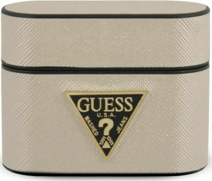 Θήκη Airpod Guess for AirPods Pro Cover Beige Saffiano
