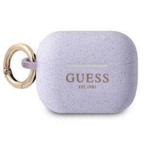 Θήκη Airpod Guess Silicone Glitter for AirPods Pro Cover Purple