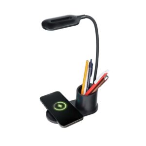 Φορτιστής κινητού Oem Led Desk Lamp with Wireless Charger 10W Black
