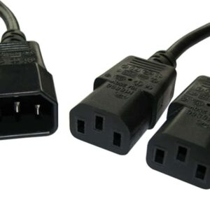 Καλώδιο Τροφοδοσίας Powertech F/2x M 3pin, 1.5m