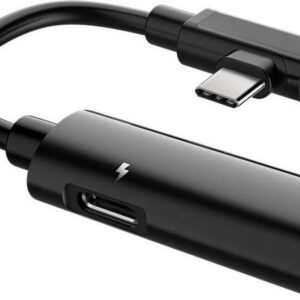 Αντάπτορας Hoco LS19 2 σε 1 USB-C σε USB-C Θηλυκό και 3.5 mm 1.5A Θηλυκό Μαύρο