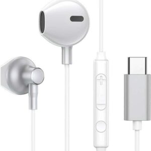 Ακουστικό Joyroom in-ear USB Headphones Type C with Remote Control and Microphone Silver