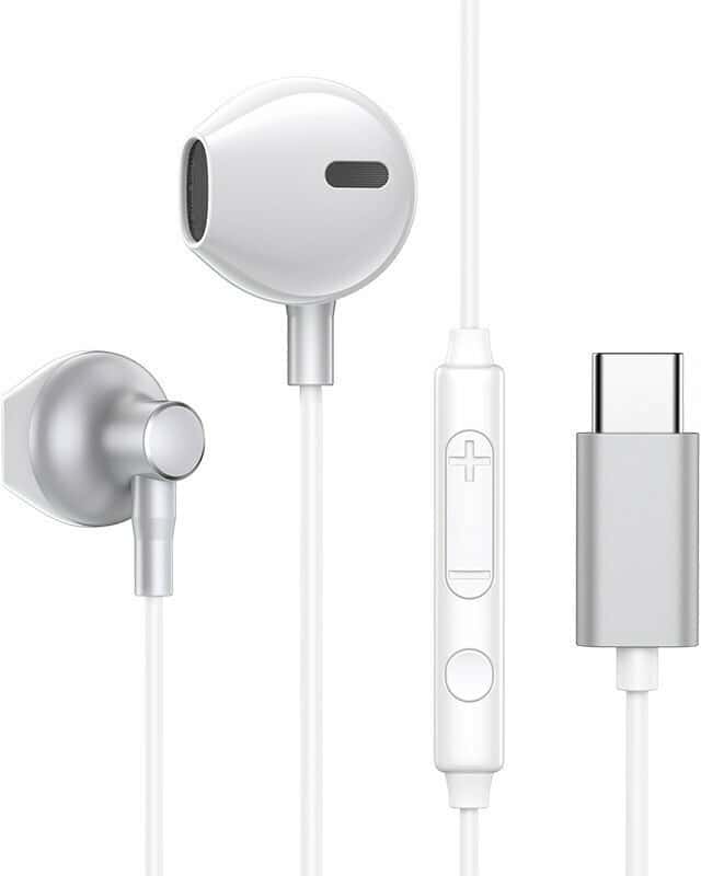 Ακουστικό Joyroom in-ear USB Headphones Type C with Remote Control and Microphone Silver
