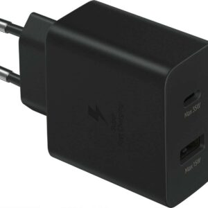 Φορτιστής κινητού Samsung με Θύρα USB-A και Θύρα USB-C 35W Black