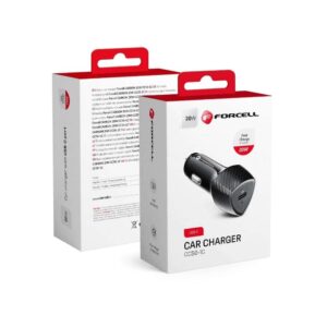 Φορτιστής Αυτοκινήτου Forcell Carbon Car Charger Type C 3.0 PD20W CC50-1C black (Total 20W)