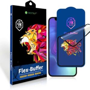 Προστασία Οθόνης Κινητού Bestsuit Flex-Buffer Hybrid 5D Antibacterial Full Face Tempered Glass Black for iPhone XS Max