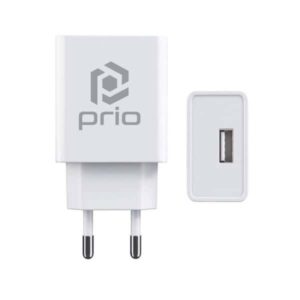Φορτιστής κινητού Prio Universal Wall Charger 12W/2.4A (USB A) White